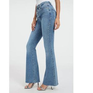 NWT Good American Good Legs Flare Jeans